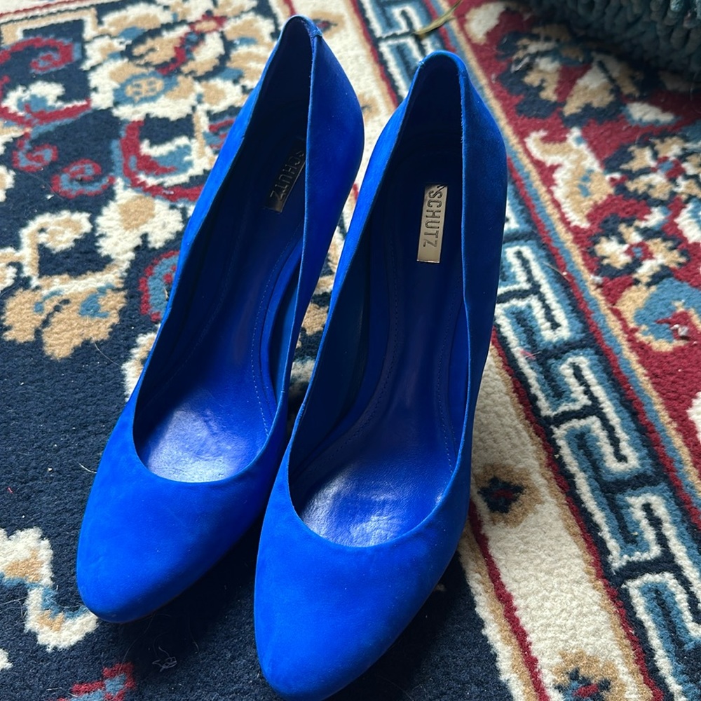 Blue heels